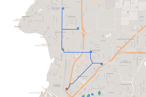 North Side Loop Map